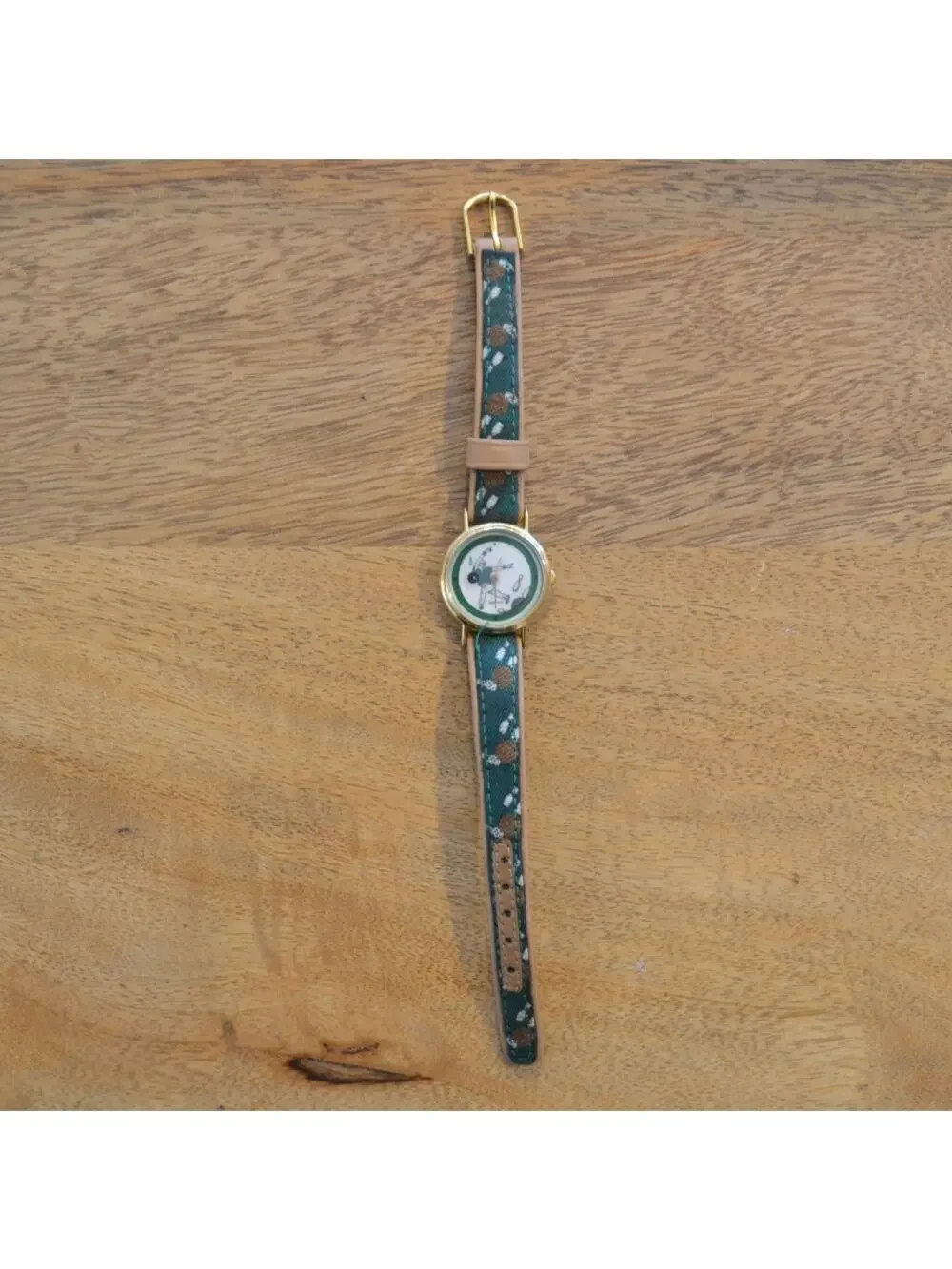 Vintage Bowling Ladies Wrist Watch Genuine Leather Quartz Movement